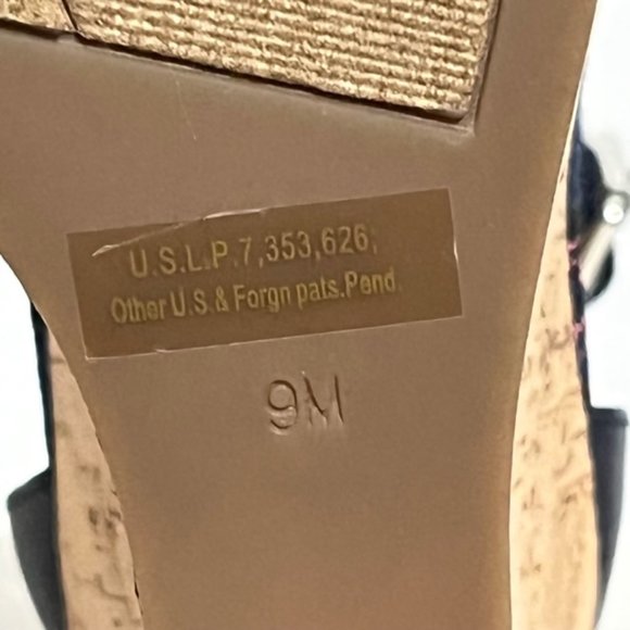 MARC FISHER Floral Cork Wedges NWOT Size 9 - Picture 8 of 15